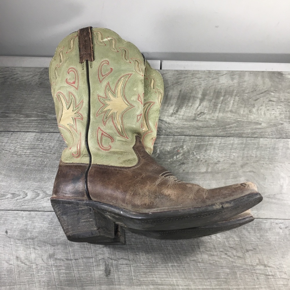 Womens Ariat 15771 Manzanita Embroidered Flames Leather Western Cowboy Boots 7.5 - Picture 9 of 13